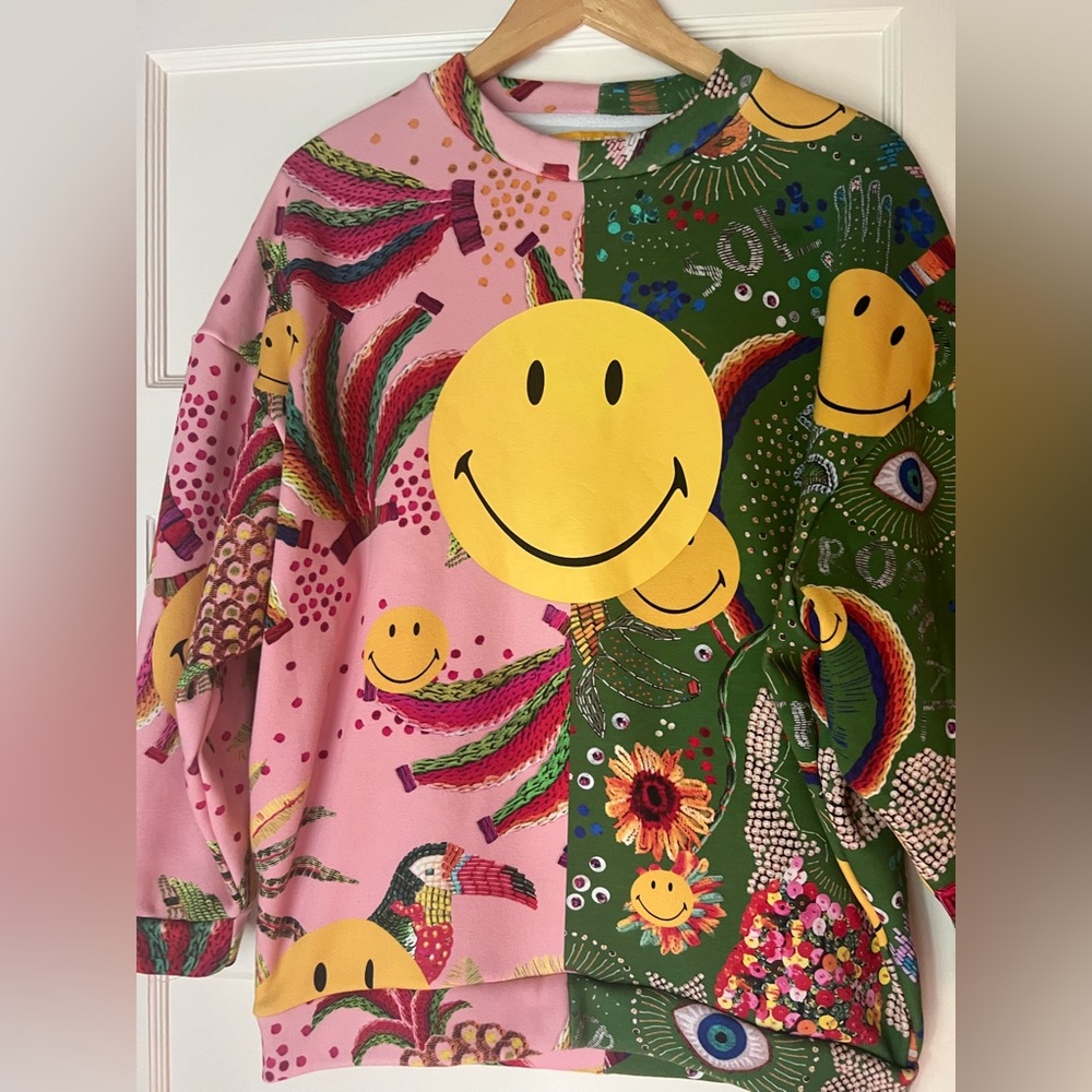 FARM Rio Multicolor Smiley Sweatshirt - Picture 4 of 11